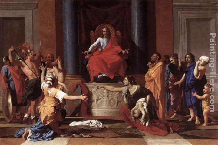 The Judgment of Solomon painting - Nicolas Poussin The Judgment of Solomon art painting